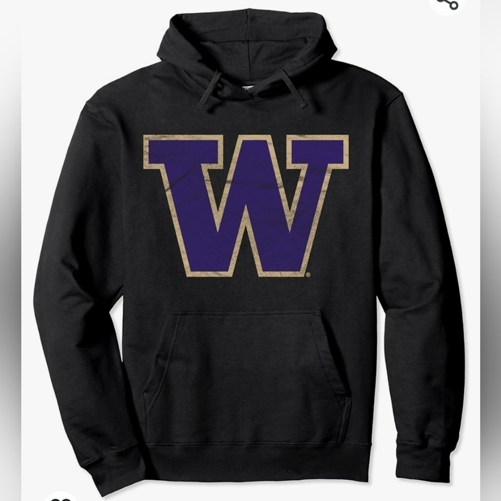 Adidas Washington Huskies Hoodie Fleece Women's Sweater Size‎ M